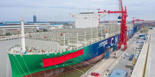 世界最大双燃料集装箱船在上海交付 比航母还长 图